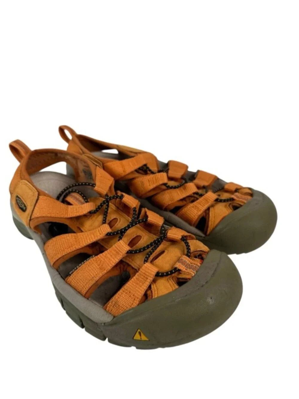 KEEN Newport H2 Hybrid Water Hiking Closed Toe Sandals Orange Women's 8